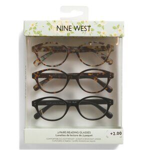 NINE WEST Brown Multi 3pk 50mm Readers